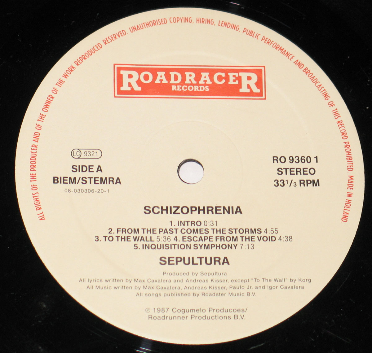 High Resolution Photos of sepultura schizophrenia 